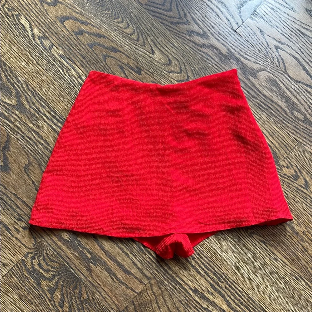 Red Ruffled Skirt - Picture 3 of 5